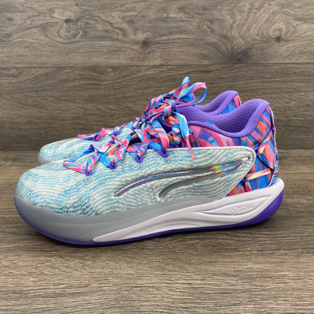 Puma Stewie 1 Four Time Basketball Shoes Womens 8.5 Blue Multi 311062-01